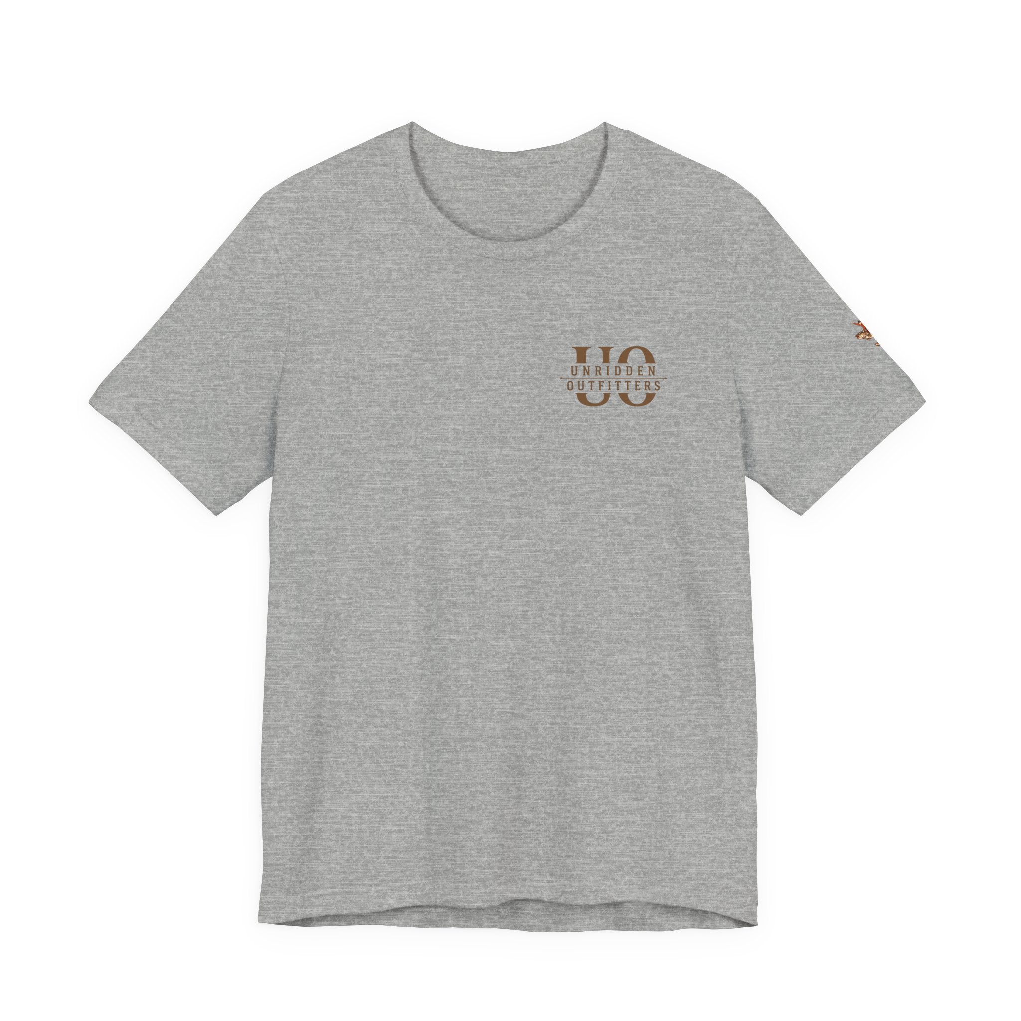 Outdoor Fishing Graphic Tee — “Unridden Outfitters” Logo T‑Shirt