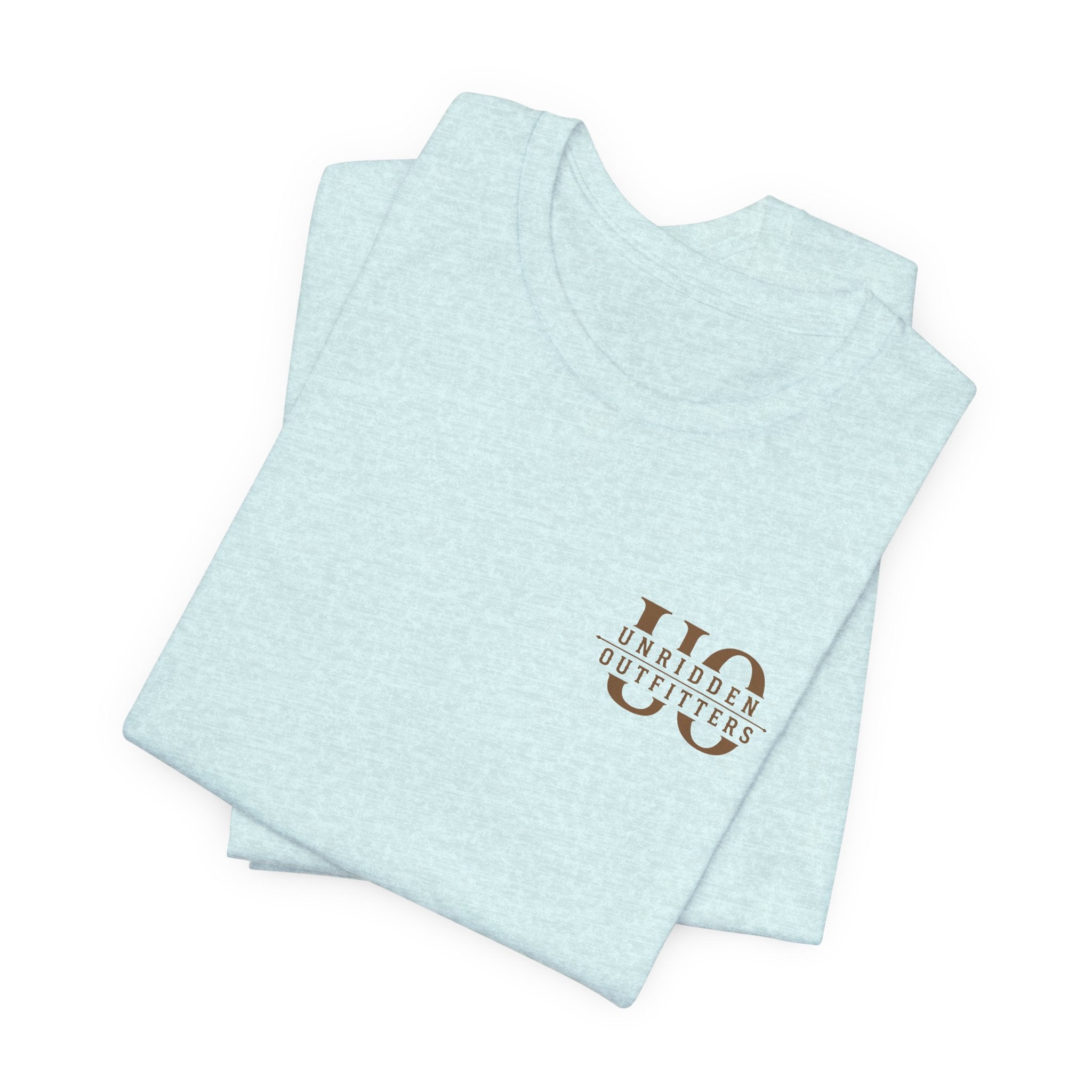 Outdoor Fishing Graphic Tee — “Unridden Outfitters” Logo T‑Shirt